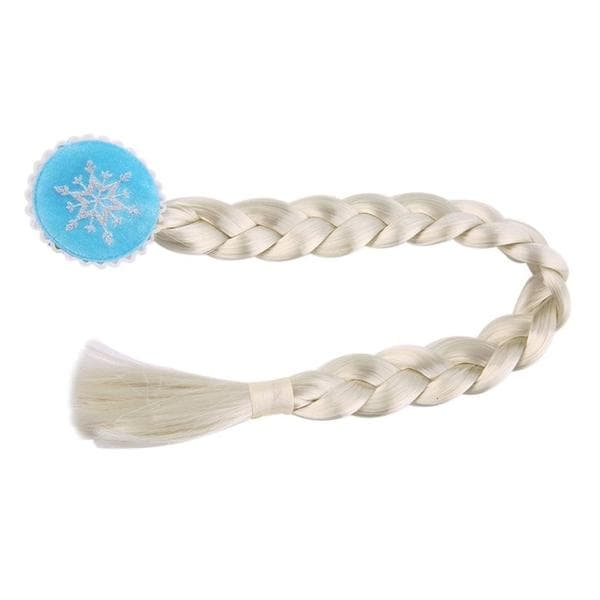 Elsa prinsessklänning + tiara/fläta/handskar 140 cl
