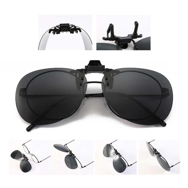 Clip-on Aviator Solbriller Pilotbriller Gule Nattesyn gule