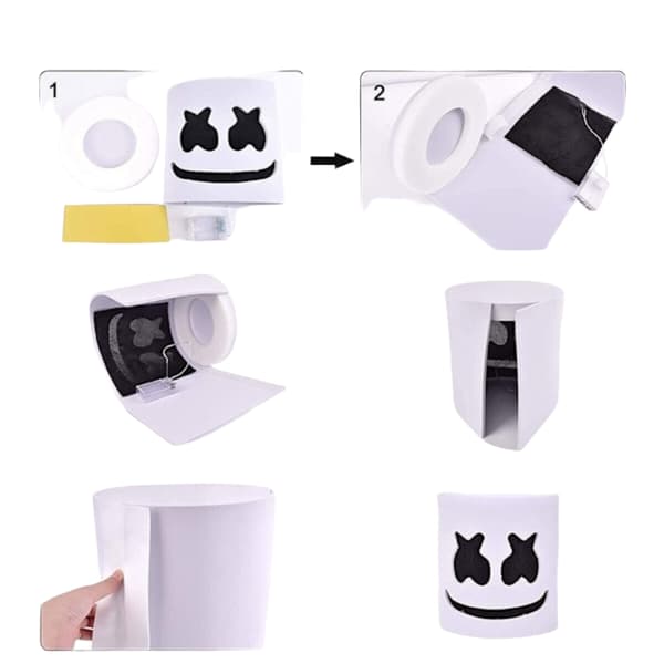 Marshmello DJ-naamio Halloween Cosplay-naamio