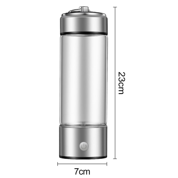 420ML Hydrogenvannkopp Bærbar USB-lading Elektrolyse Vannflaske Generator for Hjem Kontor Reise