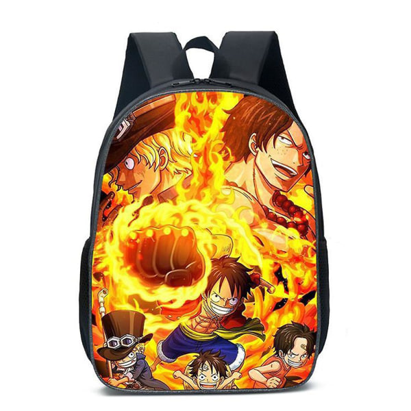 Anime One Piece Ryggsäck för Barn Pojkar Flickor Utomhus Resa Skolväska Dagryggsäck Axelväska Ryggsäck Presenter G