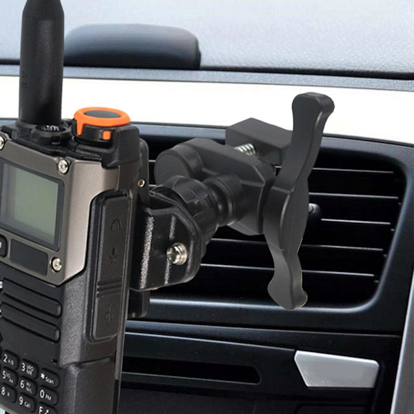 2-vägs radio bilhållare fäste, walkie talkie fäste för bil Vent luftventil, bil hållare fäste för bil, handhållen walkie talkie, professionell