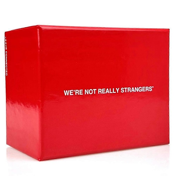 Engelsk version We are not Really Strangers brætspil familiespil kortspil par, multiplayer party card basisversion