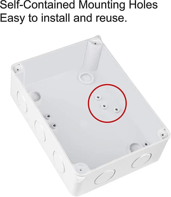 Ip65 Vattentät Kopplingsdosa Stor Abs Elektrisk Box Utomhuskabel