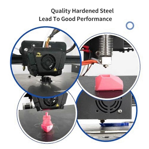8 stk. Hærdet Stål V6 Dysesæt, 3D Printer V6 Hotend Ekstruder Dyser 0,4 mm 0,6 mm 0,8 mm til I3