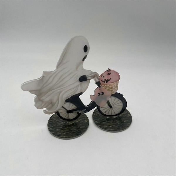 Halloween-dekorasjon Spøkelse og Rosa Gresskar Sykkel Interessant Hjem Dekorative Ornamenter HalloweenGave