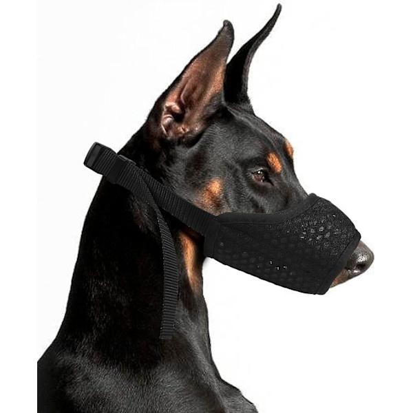 Hundekurv, Åndbar Blød Nylonkurv, Justerbar Rem Mesh Blød Hundekurv Tillader Hvæsen og Drikning (sort, Xl)