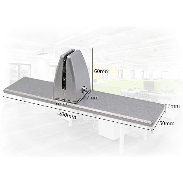 Plexiglas Klämhållare, anti-nyp Skydd Bordsklämma, Akrylglas Klämhållare, 2 st Set, vit