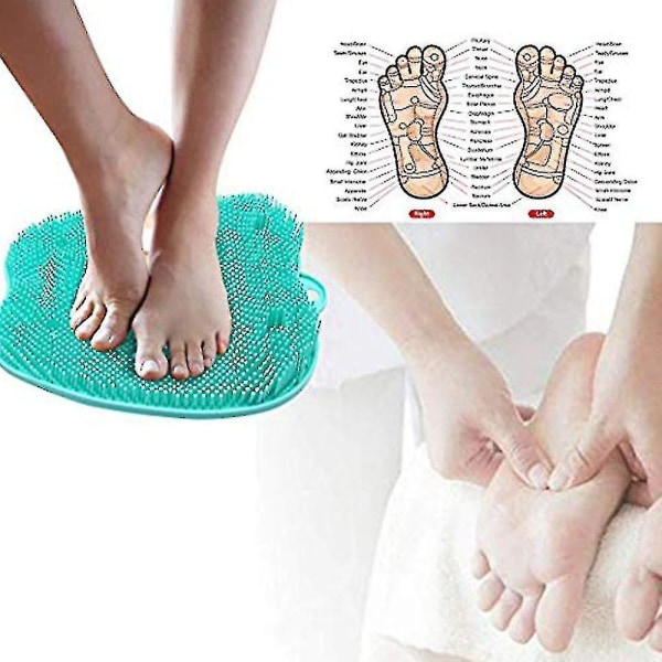 2023-dusj Foot Massager Scrubber Cleaner - Forbedrer fotsirkulasjonen reduserer fotsmerter