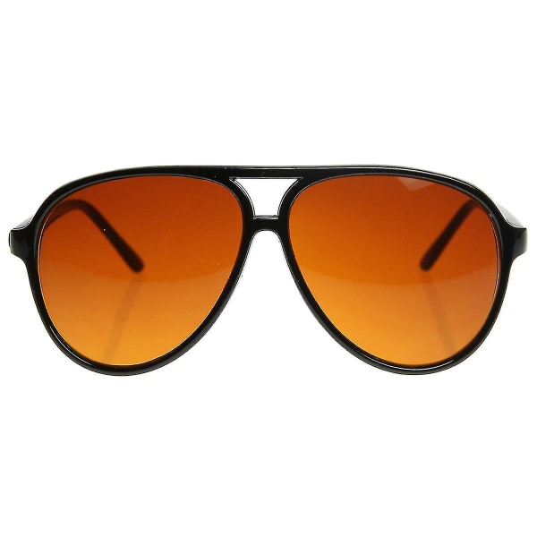 Retro 80-luvun Vintage Blue Blocking Xl Suuret muoviset Aviator-aurinkolasit