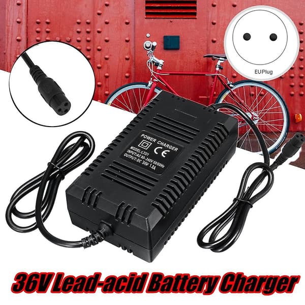 36V 1,8A Blybatterilader Rullestol Lader Golfvogn Lader Elektrisk Sykkel Scooter Po
