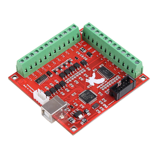 4 Akse Mach3 Steppermotor Bevegelseskontroller Kort Breakout Board USB-grensesnitt