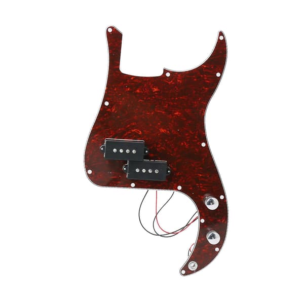 Loaded P-bas Faux Tortoise Shell Pickguard m/ Pickup Kit--