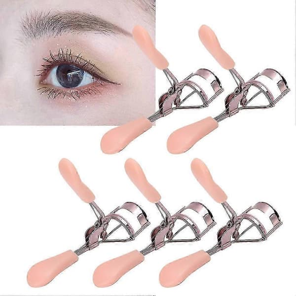 5 stk. øjenvippebukker bærbar øjenvippebukker kosmetiske makeupværktøjer pink