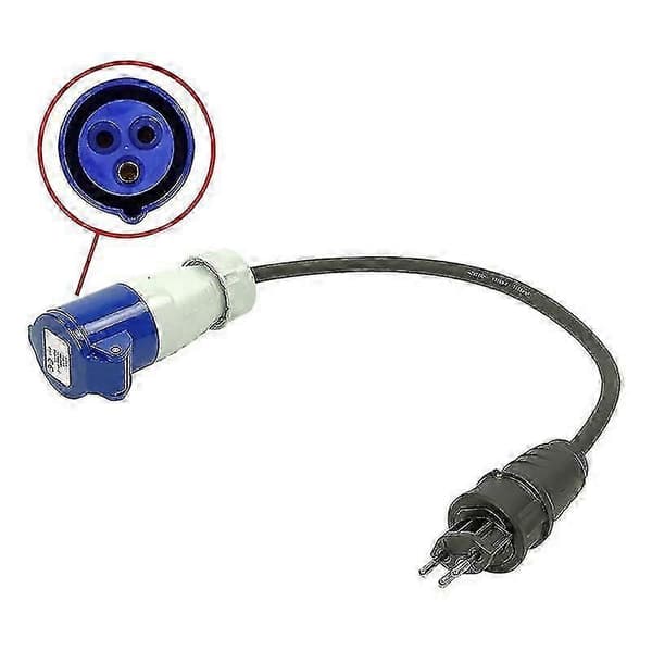 Adapterkabel 40cm 3x1.5mm fra schweizisk stik til CEE
