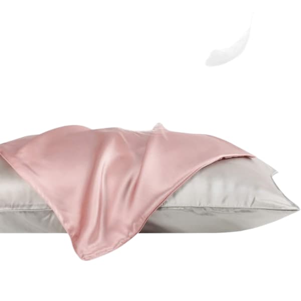 Silkkityynyliina silmämaskilla - Pinkki