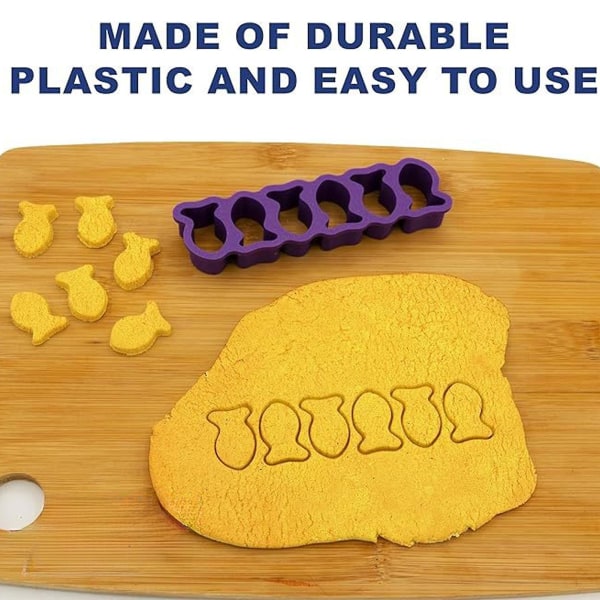 1 Sett Kakeform Fisk Form Kakeform Slitesterk Non-stick Bakeform for Fondant Sjokolade Sukkerleire