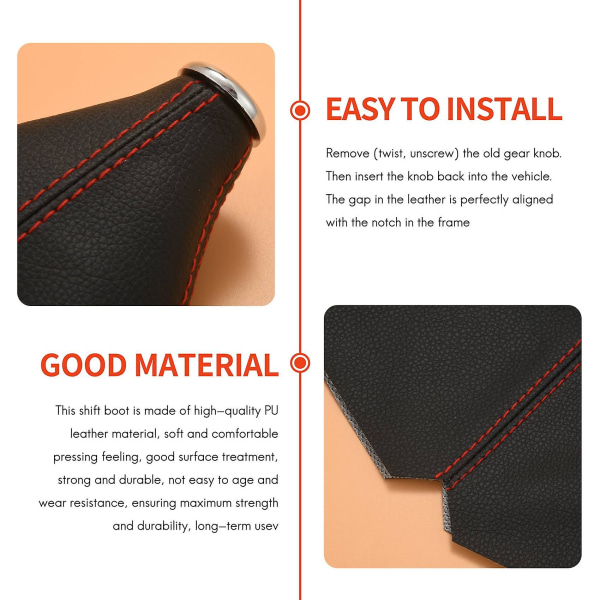Universal Auto Manuel Gearknop Støvbeskyttelse Gaiter Cover Gearknop Gaiter Boot