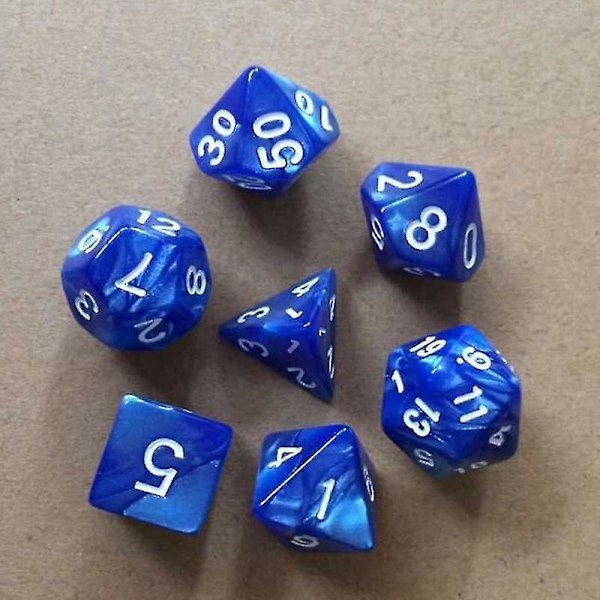 Rødt Multifacetteret Terning Polyhedral Trpg Spilsæt Brætunderholdning