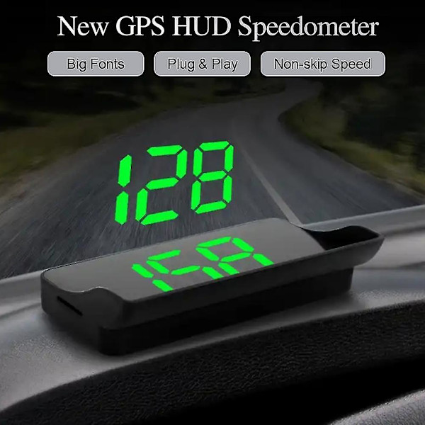 Bil Digital USB GPS Speedometer Head Up Display til biler m/ Hastighed Km/t Universal-xdd