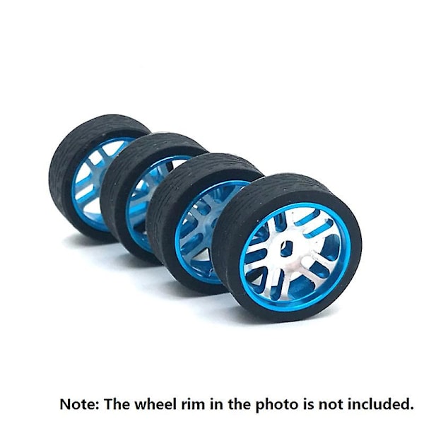 4 stk Gummidekk Hjul For K969 K989 P929 Iw04m Awd Iw02 Mini-z Mini-d Mini-q 1/28 Rc Drift R