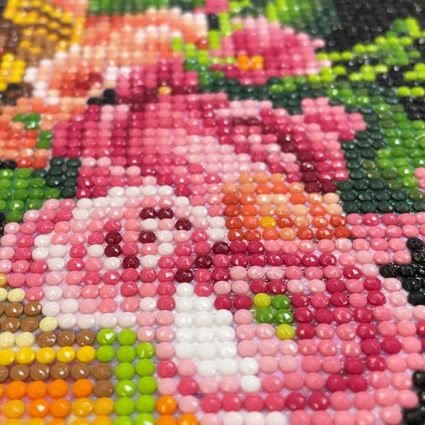 5D diamantmålning - fjärilar och blommor för heminredning