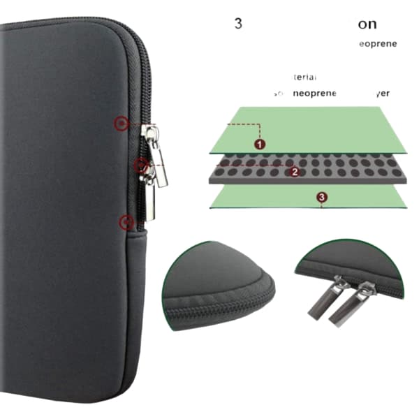 Kompatibelt datataske til 13 & 15 tommer, passer til MacBook Pro og Air. Sort - 15,6 tommer