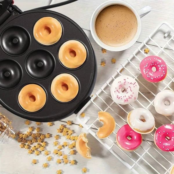 Mini Non-Stick Donut Maker Mini Donut Maker med 7 Fack
