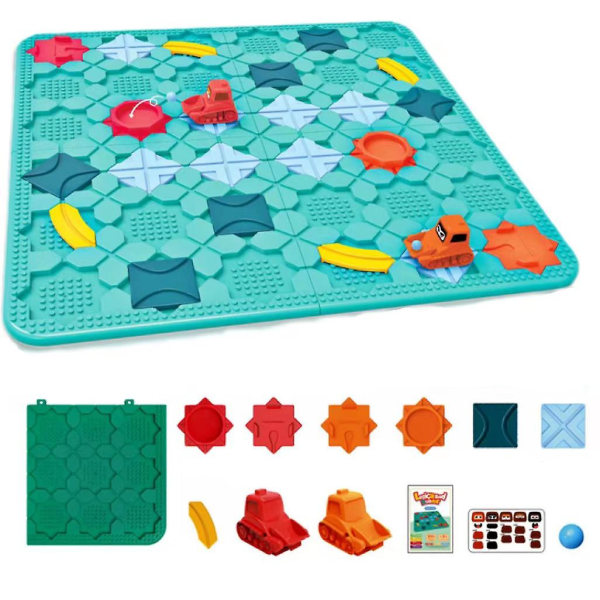 Logisk veibygger-spill Veibygging labyrint-puslespill for barn Pedagogisk leketøy