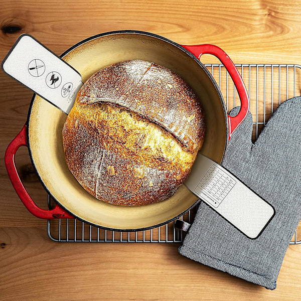 3 stk. Silikon Bakematte Non-Stick Brødslynge Gjenbrukbar Matvaregodkjent Brødmatte med Langt Håndtak for Hjemmekjøkken Mix Color