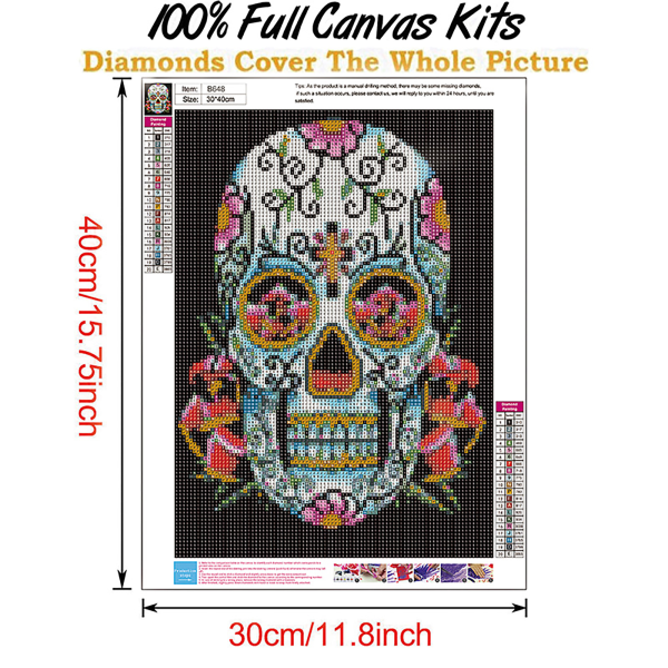 5D Full Drill Diamond painting Embroidery DIY Kit Seinäkoriste 11# 30X40cm