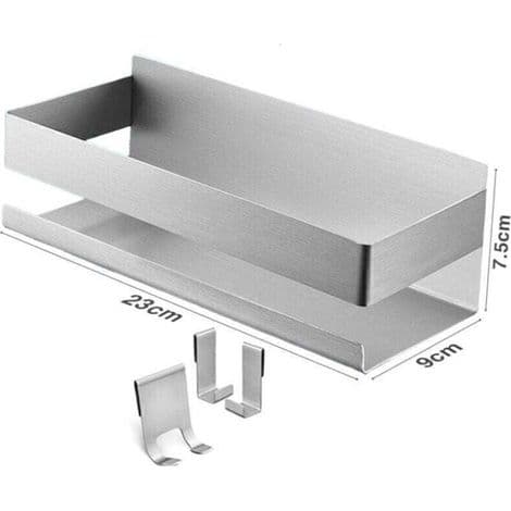 Borefri dusj-/batteriholder (børstet aluminium)