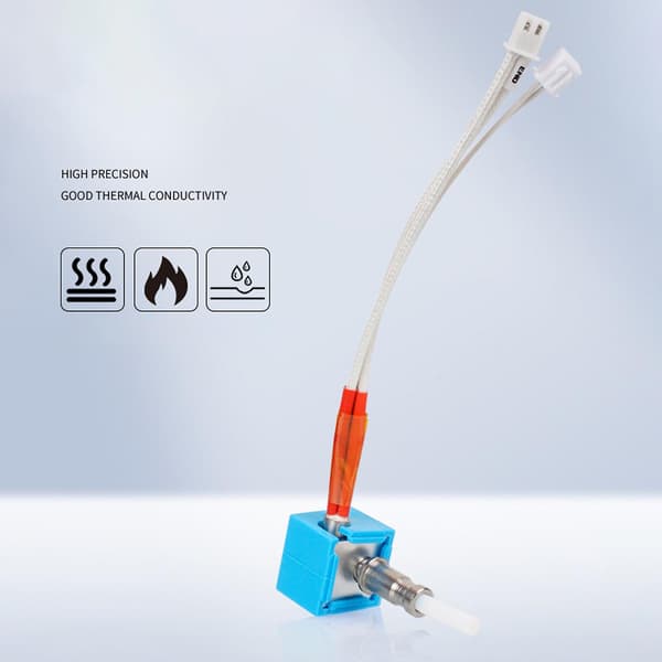 Til Anycubic 3D-printer Hotend Heatbreak Dyse Ekstruder Termistor Rørsæt