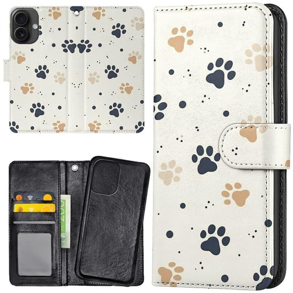 iPhone 16 - Pungcover/Etui Paws