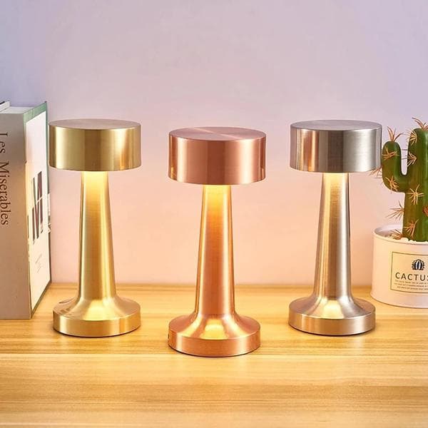Bordlampe med berøringsfunksjon 2-pakning gold