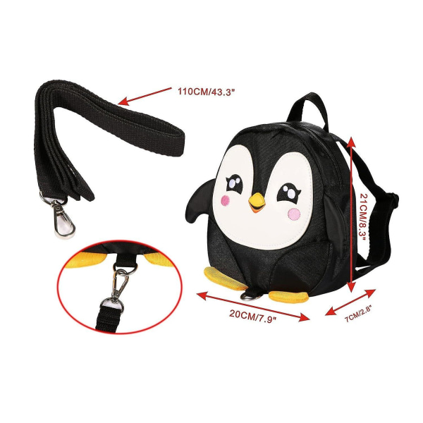 Baby Kind Kleinkind Kävely Sicherheitsgeschirr Reppu Kinder Niedlich Sarjakuva Riemen Schulter Reppu Tasche Mit Zgeln Leine Grtel (schwarz-p