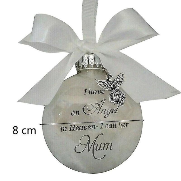 Joulukoristeet Feather Ball Angel In Heaven Memorial Ornament Koristeellinen riipus Xmas Tree