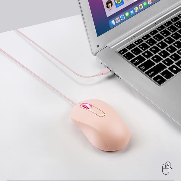 Type C Mus Usb C Mus 3 Knapper 1000dpi, Egnet Til Flere Type C Enheder