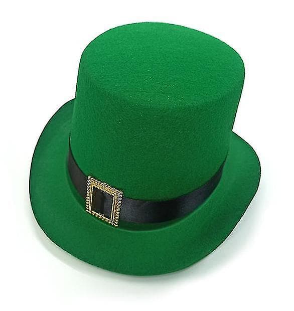 Sankt Patricks Dag Leprechaunhatt med Metallspänne