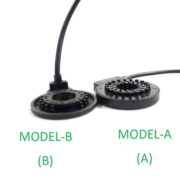 12 Magnetiska PAS-Sensor Elcykel Konverteringskit Delar Elcykel E-cykel PAS-System Assistent black