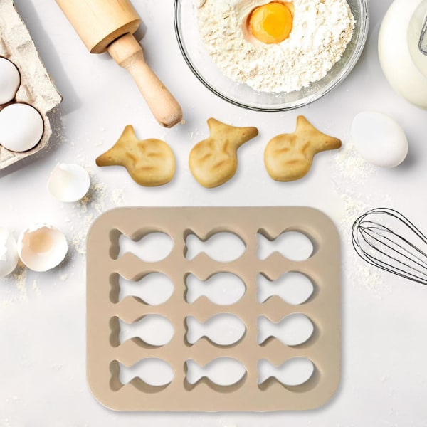 Cookie Cutter Mini Fiskeform Cookie Form Genanvendelig bageform Let at bruge Snack Maker Form til hjemmet