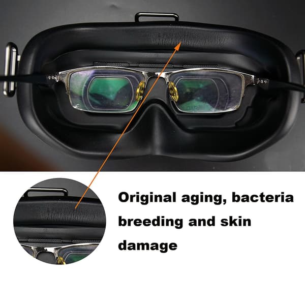 Faceplate øyepute + hodebånd for DJI FPV-briller V2 erstatningssett B