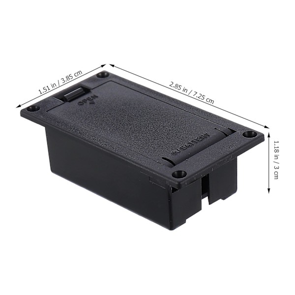 2 st 9V Batterilåda för Pickup, Aktiv Pickup Batterifack för Gitarr och Bas