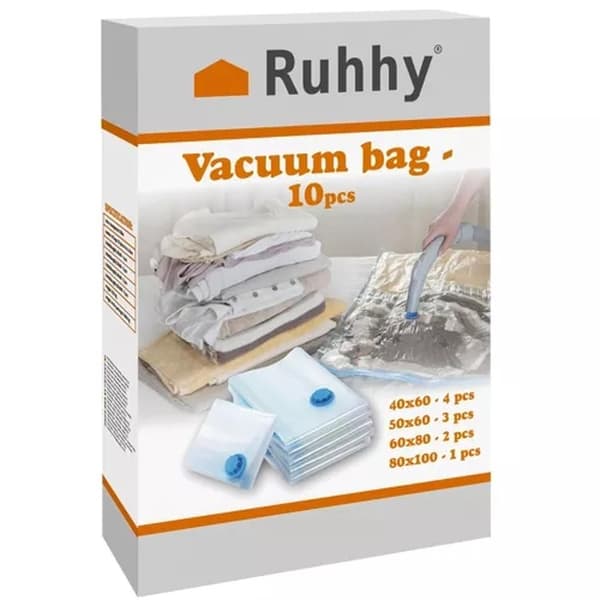 Vacuum Bags in Various Sizes - 10 pcs
