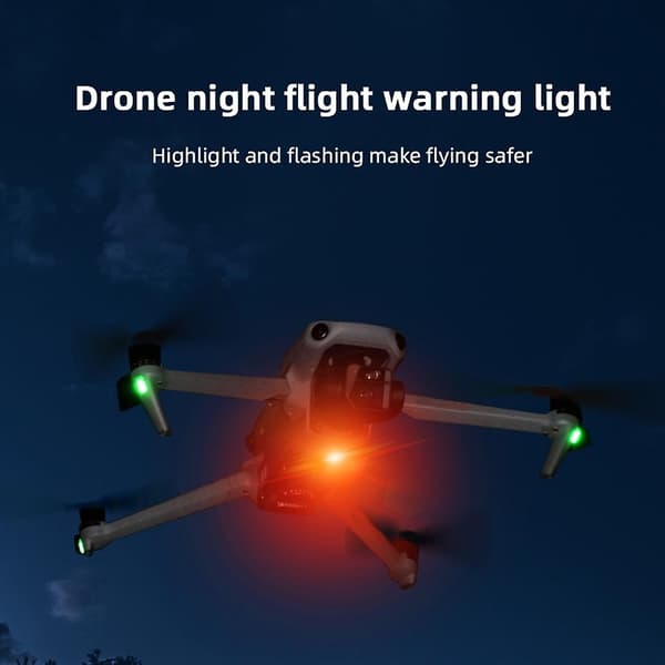 Mini Drone Lampe for Nattflyging Anti-Kollisjonsbelysning LED Lys Strobelys