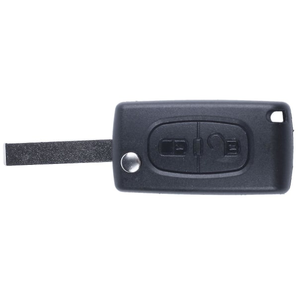 Flip Replacement Remote Car Key Case Shell for C2 C3 C4 C5 C8 2 painiketta musta