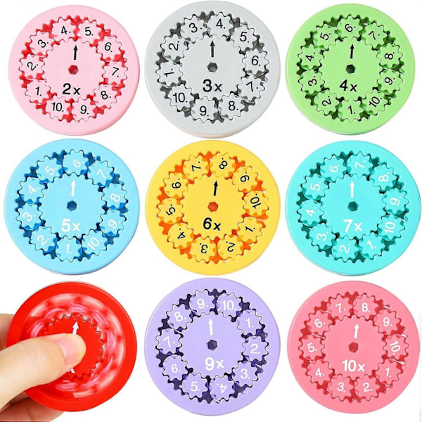 Matematik Fidget Spinnere, Sensorisk Spinner Legetøj, Nummer Pædagogisk Legetøjs Puslespil A