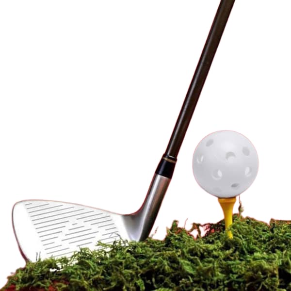 25 hule golfbolde i plastik til svingtræning, kompatible med Fly Golf, luftstrømsdesign til driving range og hjemmebrug [JUN]