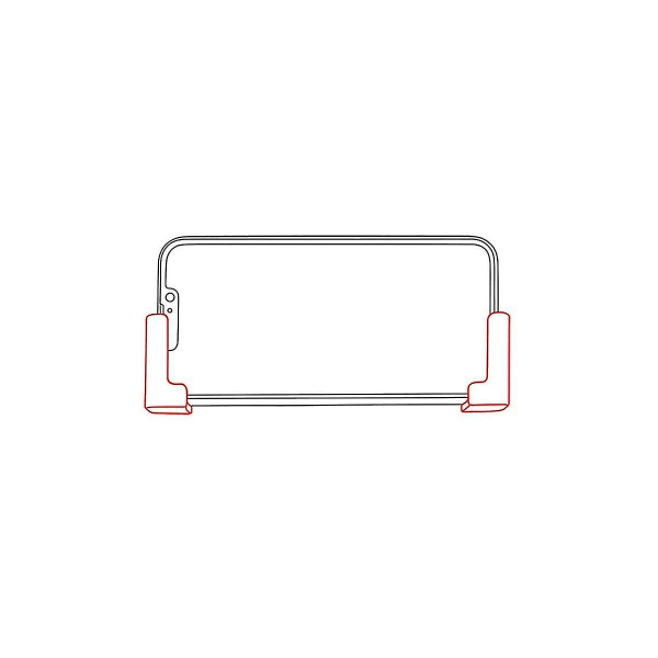 För bil Mobiltelefonhållare Justerbar självhäftande fäste Universal Mobiltelefon Tablet Bracket Ram