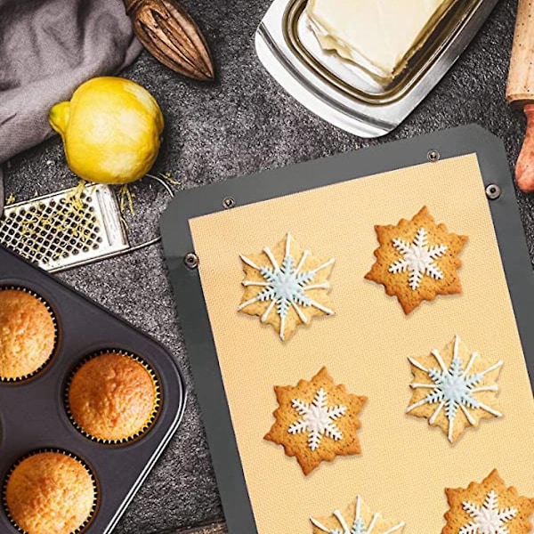 Silikonbakningsmatta för macarons med spänne, non-stick innerfoder, bakplåtsmatta för macarons och bakverk gray